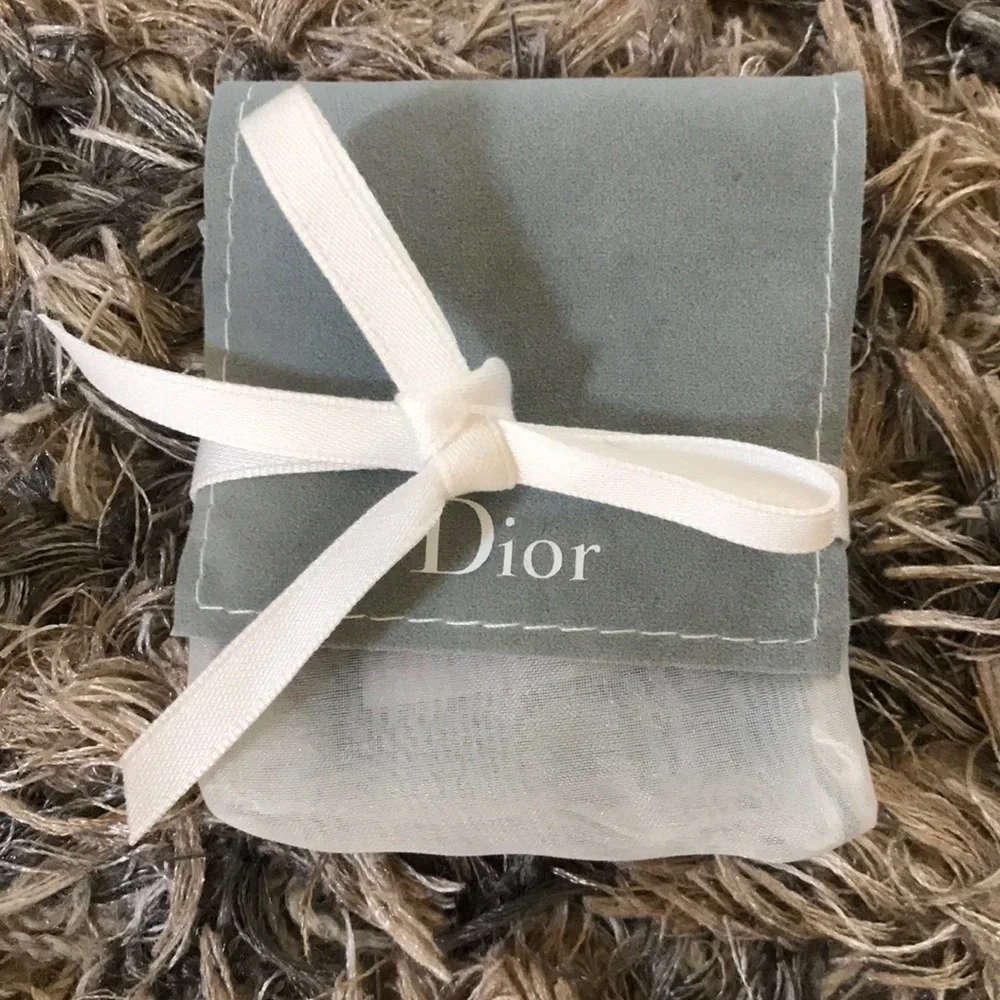 Dior Choker Necklace, Logo in Rusty Blue, OS - Picture 5 of 5